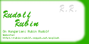 rudolf rubin business card